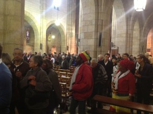 End of Father John's Service at St. George's Cathedral 20 July 2013