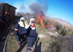 Burning around the Eland boma. 