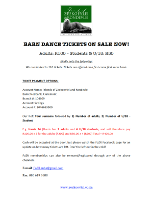 Barn Dance Tickets